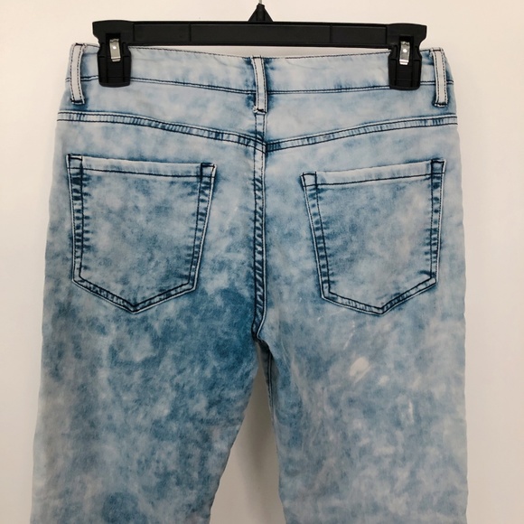 FOREVER 21 PREMIUM DENIM Retro Blue Ankle Jeans 26 - Picture 4 of 6